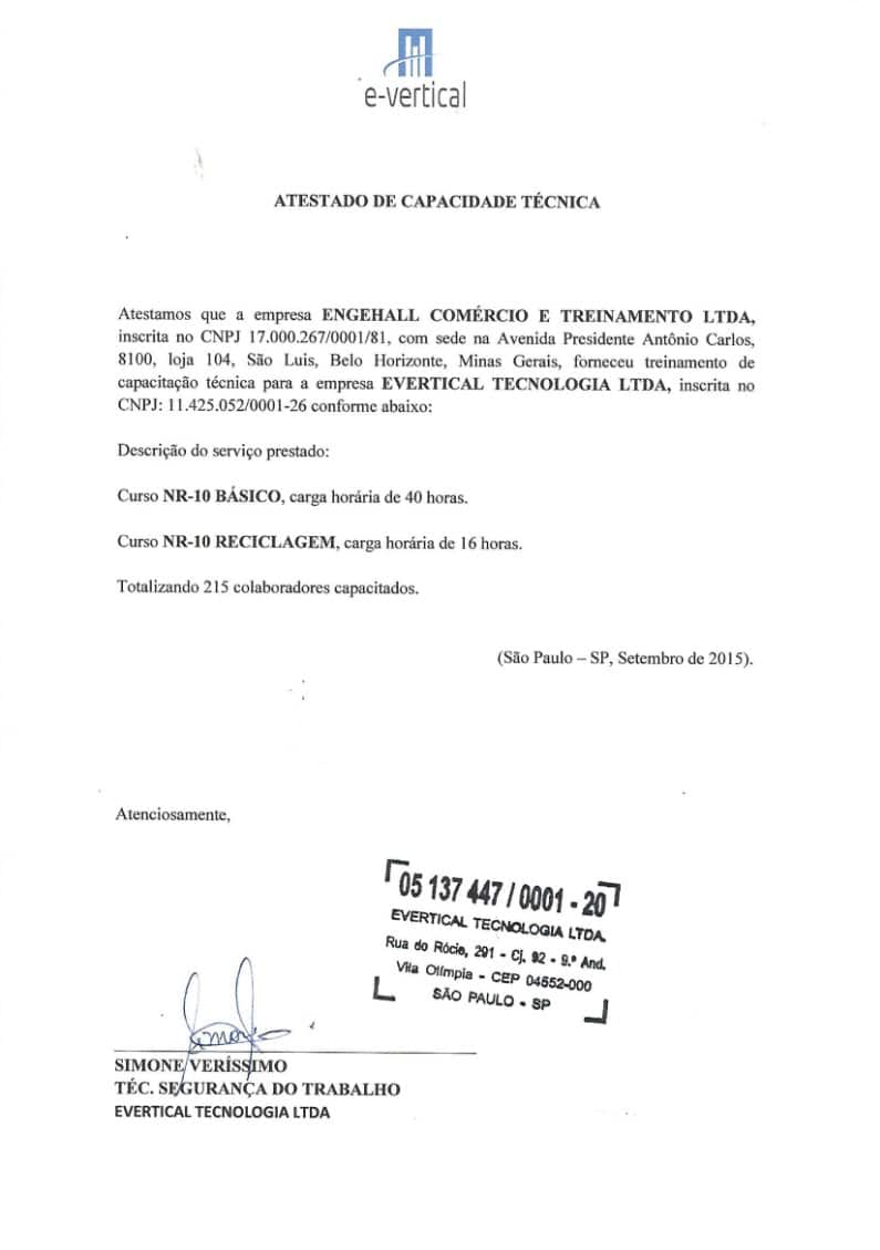 certificação e vertical