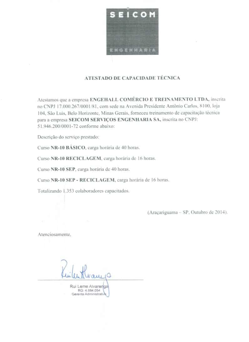 certificação seicom